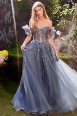 Andrea & Leo A1338 Gallakjole med sløfje