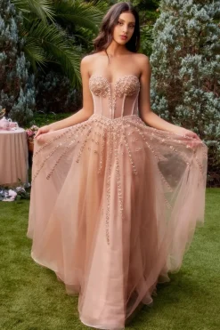 Andrea & Leo A1338 Gallakjole med sløfje