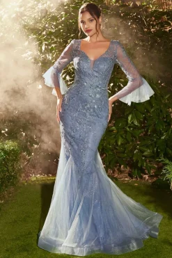 Andrea & Leo gallakjole med ærmer A1342