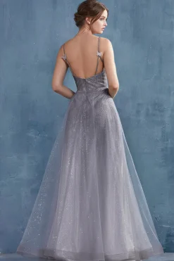 Andrea & Leo ombre glitter kjole A0936