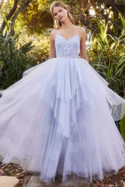 Andrea & leo perry plisse gallakjole