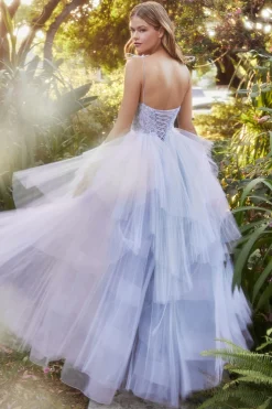 Andrea & leo perry plisse gallakjole