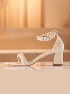 Avalia - Lola Heeled Sandal - Gold Glitter