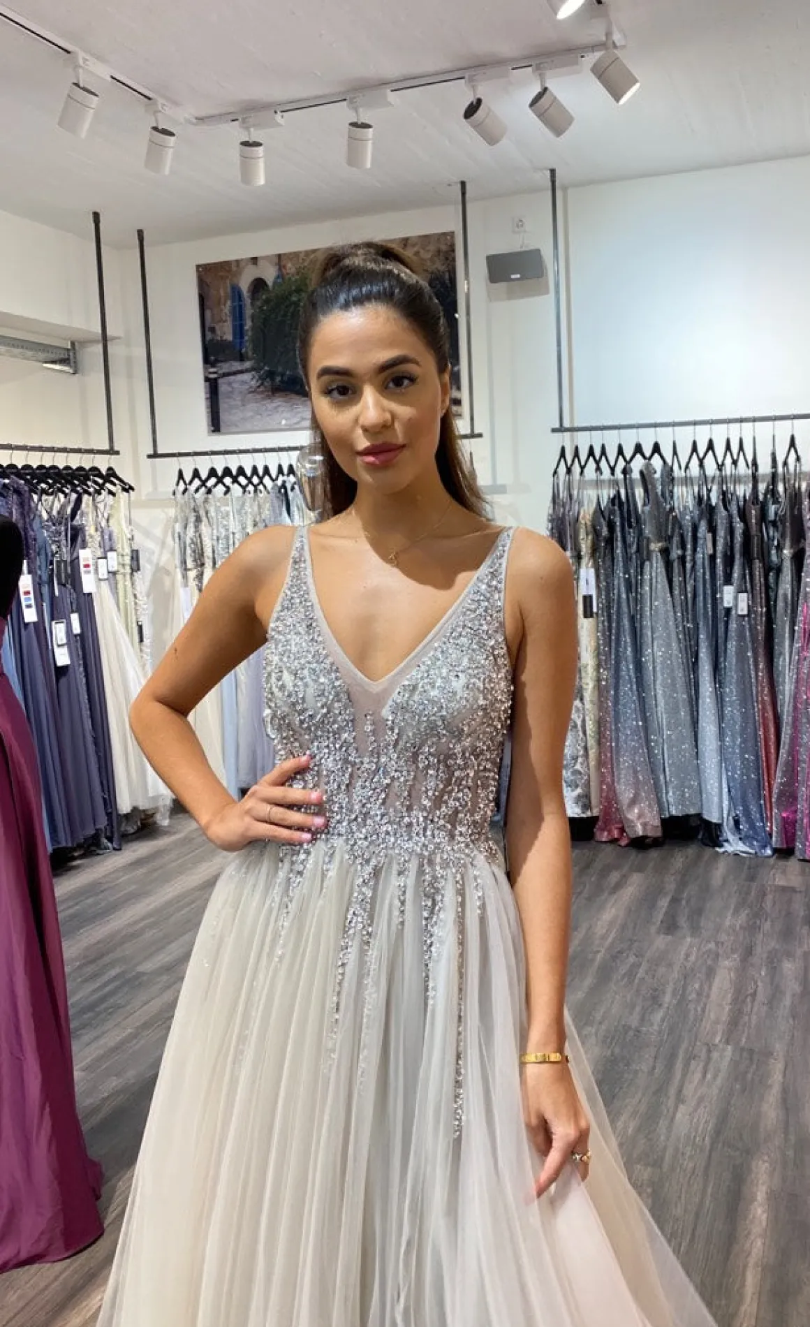 Christian Koehlert Gallakjole med tyl 0265 - Lilla