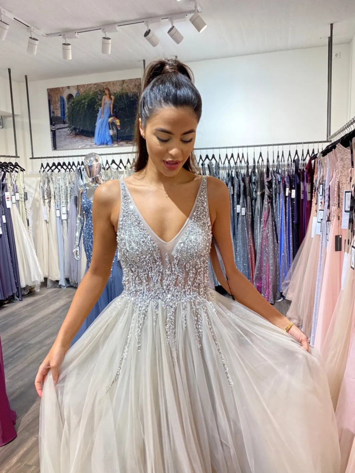 Christian Koehlert Gallakjole med tyl 0265 - Lilla