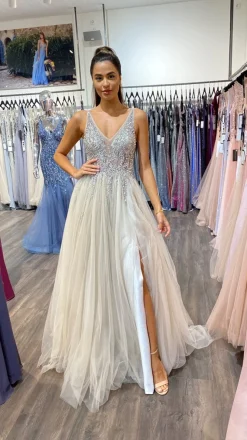 Christian Koehlert Gallakjole med tyl 0265 - Lilla