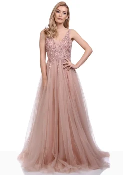 Christian Koehlert Gallakjole med tyl 0265 - Lilla