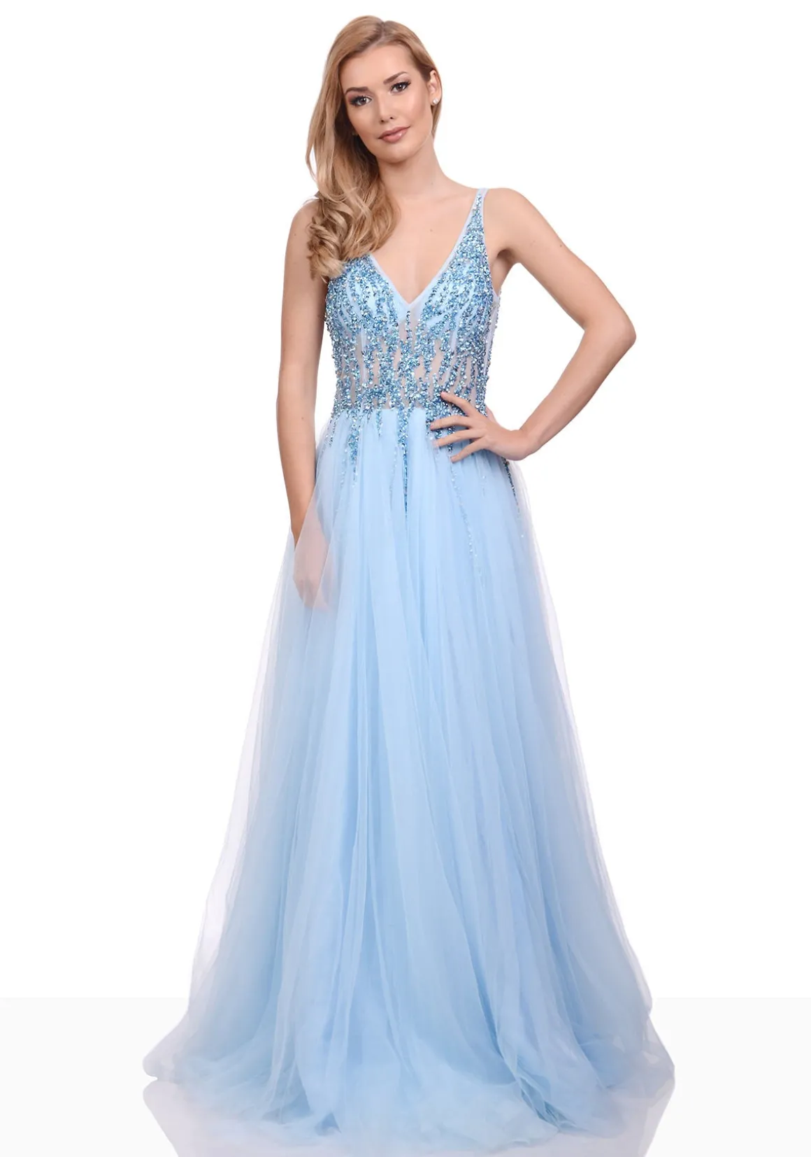 Christian Koehlert Gallakjole med tyl 0265 - Lilla