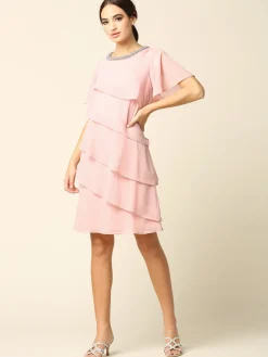 Knælang festkjole 3361