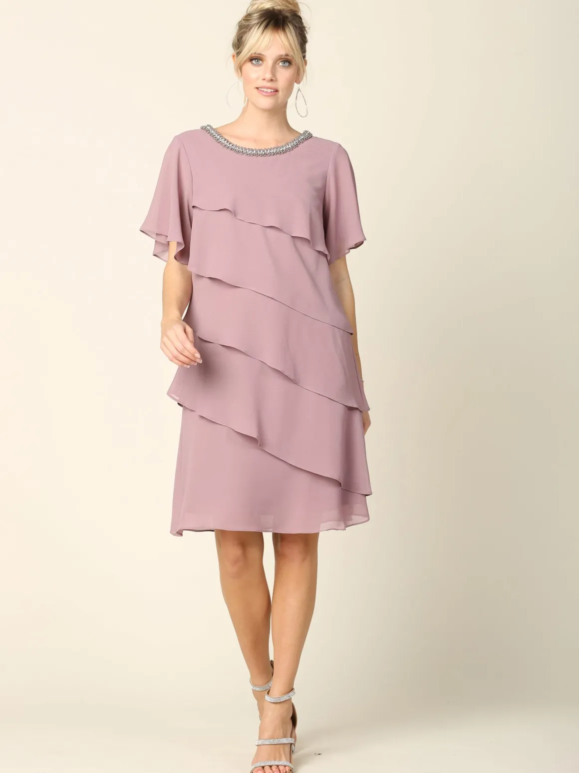 Knælang festkjole 3361