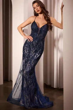 La Divine CD795 tætsiddende kjole med sten