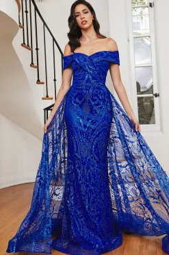 La Divine J836 mermaid gallakjole med glitter