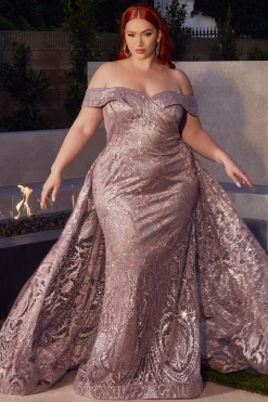 La Divine J836 mermaid gallakjole med glitter