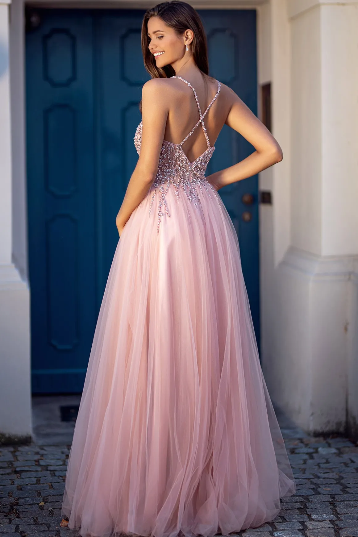 Rosa Christian Koehlert gallakjole 0682