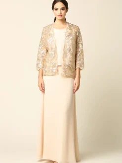 Tre delt lang selskabskjole 3369