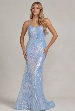 Tætsiddende pailletkjole Caroline