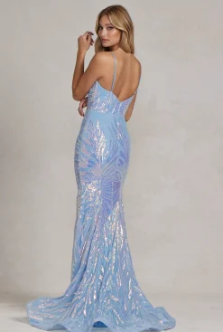 Tætsiddende pailletkjole Caroline