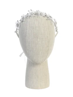 Hårbånd med rhinsten og blomster 138