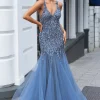 Vintageblue Christian Koehlert mermaid gallakjole 0571